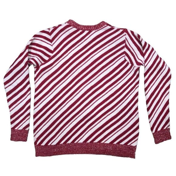 Blizzard Bay Ugly Sweater Small Christmas Unicorn Red White Candy‎ Stripe - Picture 3 of 8